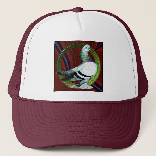 Berliner Pigeon Circle Trucker Hat (Front)