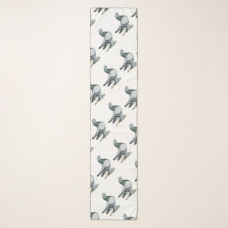 Berliner Tumbler Pigeon Blue Bar Scarf