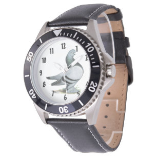 Berliner Tumbler Pigeon Blue Bar Watch