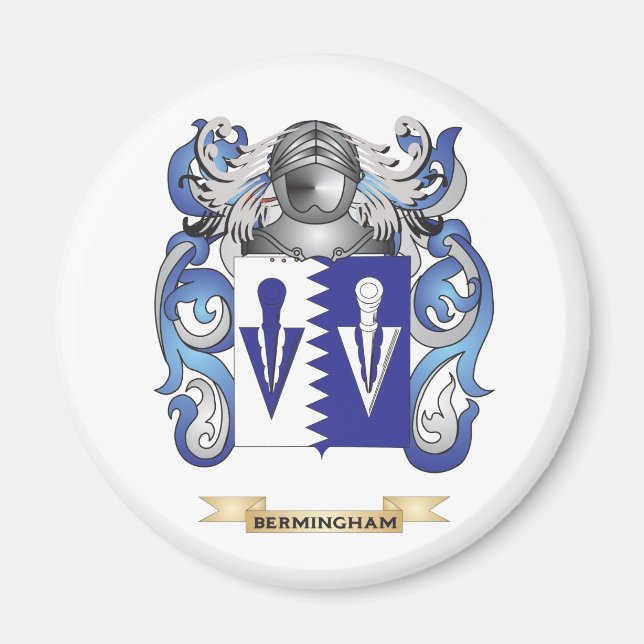 Bermingham Coat of Arms (Family Crest) Magnet (Front)