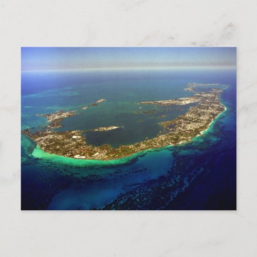 Bermuda Aerial Photograph Postcard