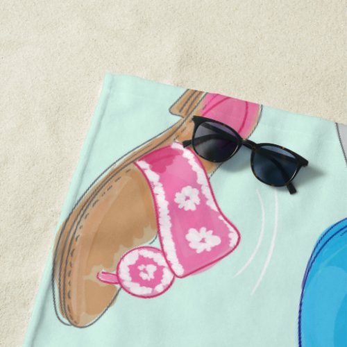 Bermuda Bag Sandals Mint Julep Preppy Beach Towel