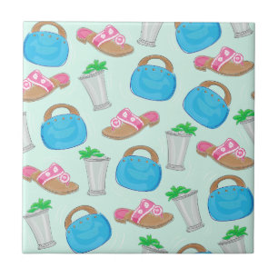 Bermuda Bag Sandals Mint Julep Preppy Derby Ceramic Tile