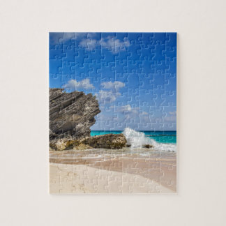 Bermuda beach scene tile jigsaw puzzle