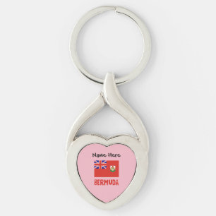 Bermuda Bermudian Flag Personalized Keychain
