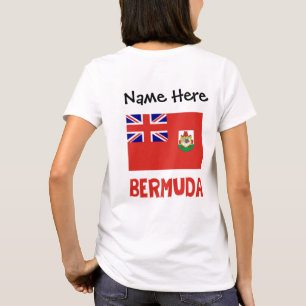 Bermuda Bermudian Flag Personalized Name T-Shirt