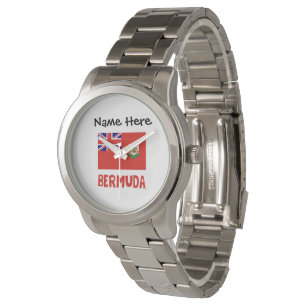 Bermuda Bermudian Flag Personalized Name Watch