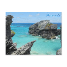 Bermuda Blue Ocean Rocky Beach Travel Photo