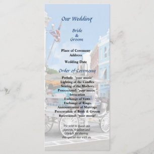 Bermuda - Carriage Ride Hamilton Wedding Program