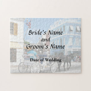 Bermuda - Carriage Ride in Hamilton Wedding Favors Jigsaw Puzzle