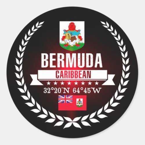 Bermuda Classic Round Sticker