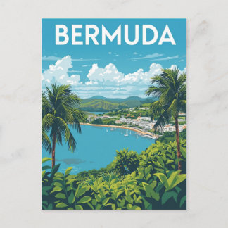 Bermuda Coastal Vista Postcard