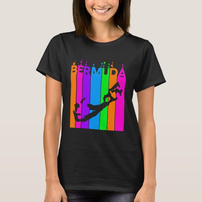 Bermuda Colorful Bubbles T-Shirt (Front)