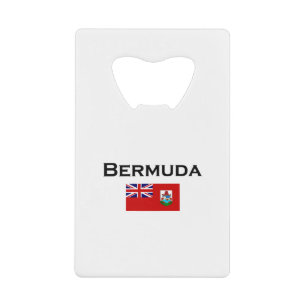 Bermuda Country Flag Light-Color Credit Card Bottle Opener