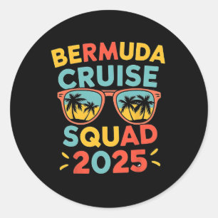Bermuda Cruise 2025 Vacation Trip Matching Family Classic Round Sticker