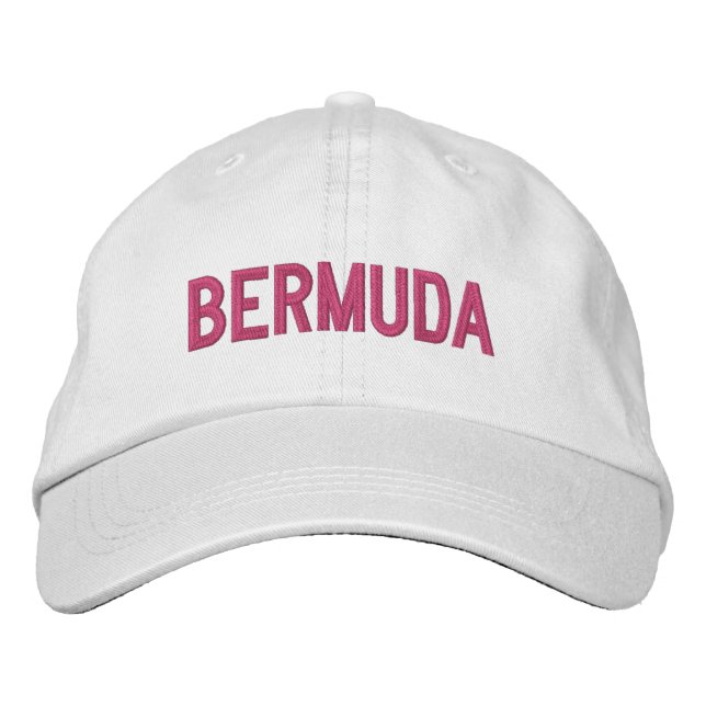 BERMUDA EMBROIDERED BASEBALL CAP (Front)