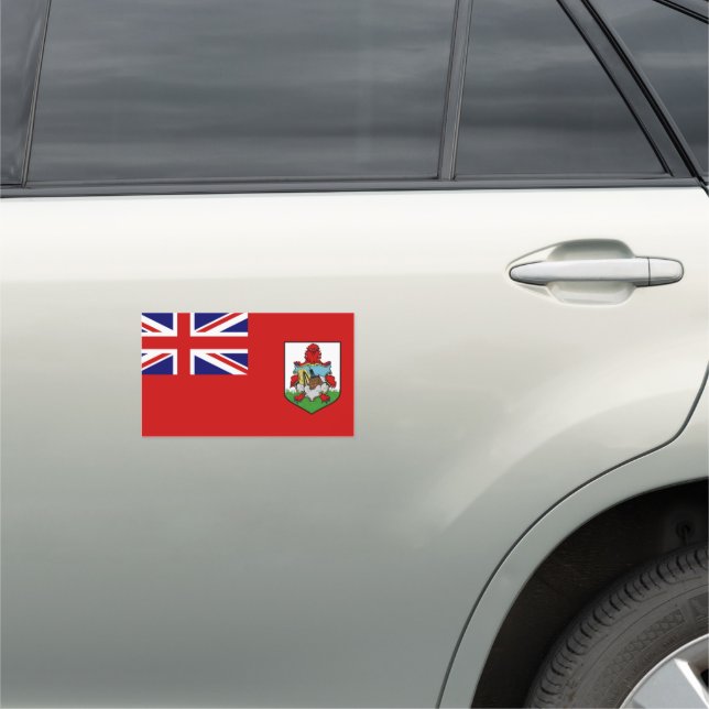 bermuda flag car magnet (In Situ)