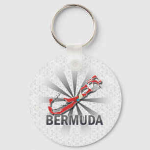 Bermuda Flag Map 2.0 Keychain