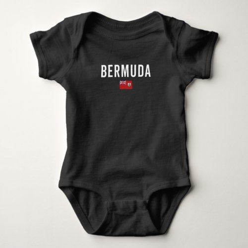 Bermuda Flag _ Patriotic Flag Baby Bodysuit