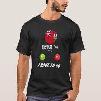 Bermuda Flag Souvenir Bermuda Is Calling Is Callin T-Shirt