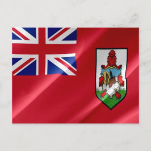 Bermuda - Flag Waving - Postcard