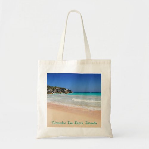 Bermuda Horseshoe Bay Pink Sand Beach Photo Tote Bag