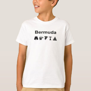Bermuda Icons Monotone Light-Color T-Shirt