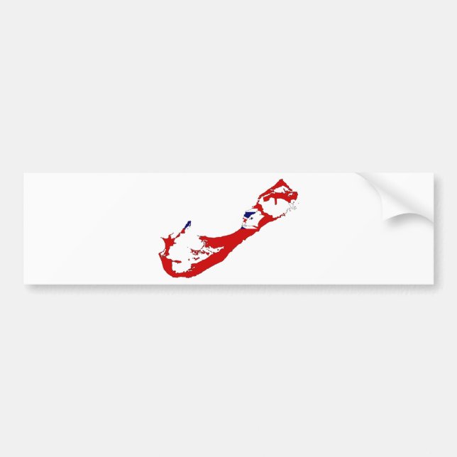 Bermuda map BM Bumper Sticker (Front)