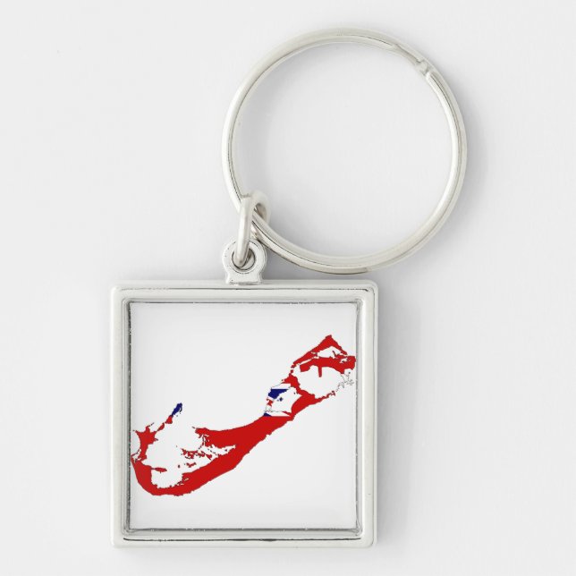 Bermuda map BM Keychain (Front)