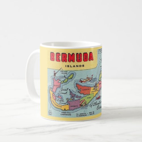 Bermuda Map Coffee Mug