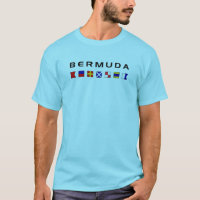 Bermuda Maritime Nautical Signal Flags Light-Color T-Shirt