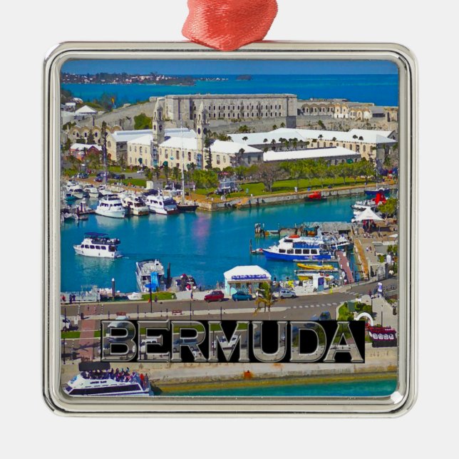 Bermuda Metal Ornament (Front)