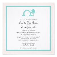 Bermuda Moongate Wedding Destination Invitation