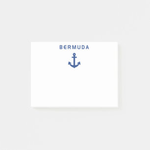 Bermuda Old Anchor for Sailing Light-Color Post-it Notes