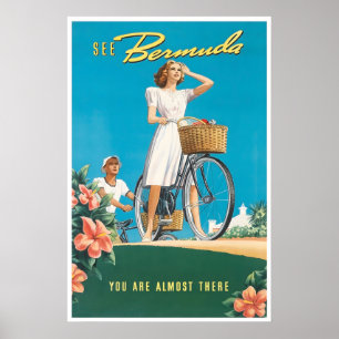 Bermuda Painting Vintage Travel Poster Art Print