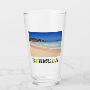Bermuda Pink Sand Beach Horseshoe Bay Beer Pint Glass