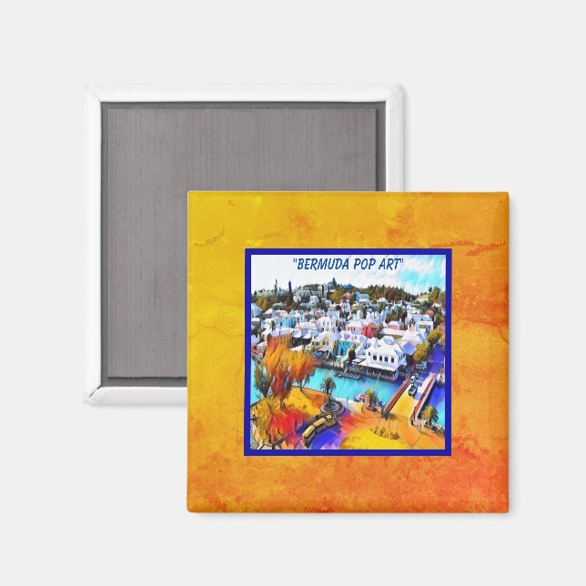 Bermuda Pop Art Magnet (Front/Back)