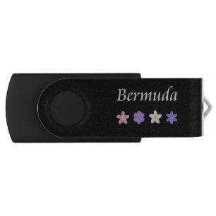 Bermuda Pretty Flower Icons Color Flash Drive