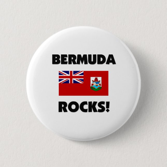 Bermuda Rocks Pinback Button (Front)