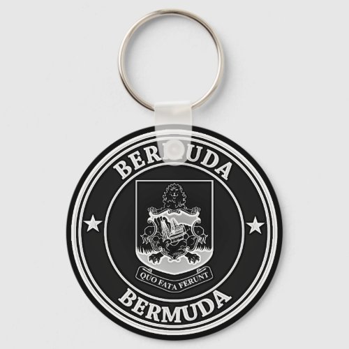 Bermuda Round Emblem Keychain
