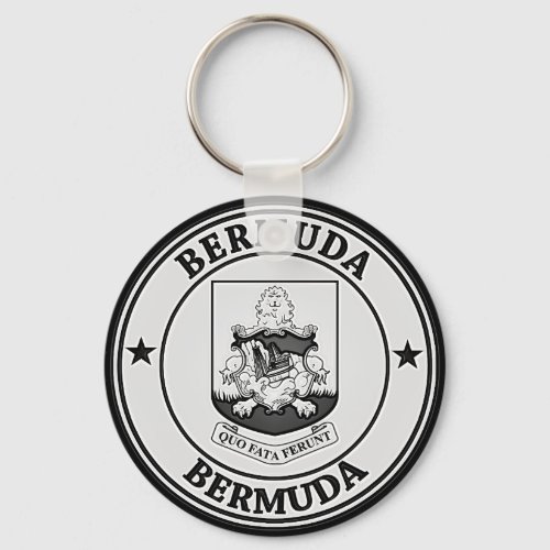 Bermuda Round Emblem Keychain