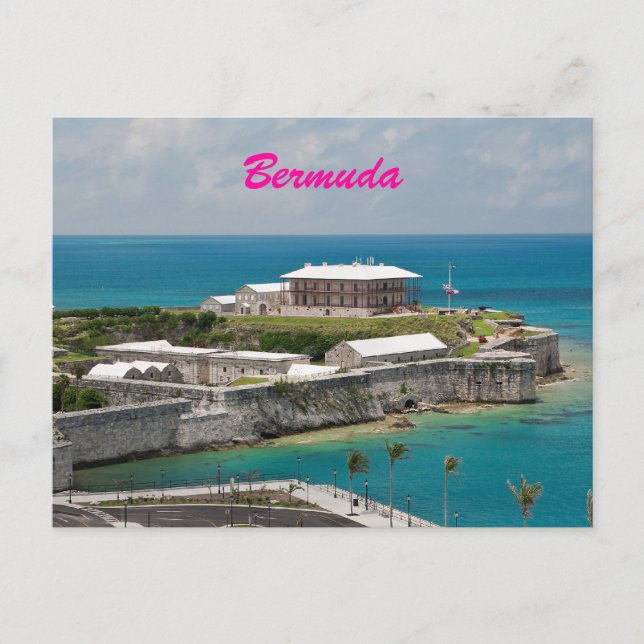 Bermuda Royal Naval Shipyard Postcard (Front)