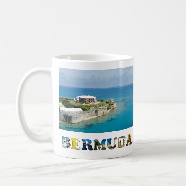 Bermuda Royal Navy Dockyard Travel Photo Coffee Mug (Left)