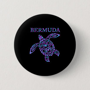 Bermuda Sea Turtle Girls Boys Toddler Souvenir Men Button