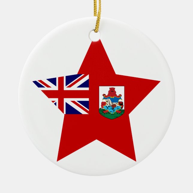 Bermuda Star Ceramic Ornament (Front)