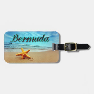 Bermuda starfish luggage tag