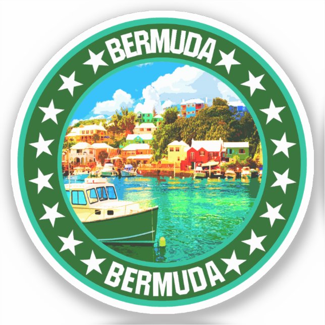 Bermuda                                            sticker (Front)