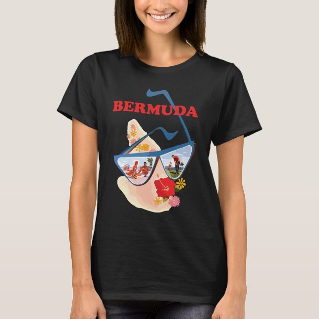 Bermuda Sunglasses Beach Blue Travel T-Shirt (Front)