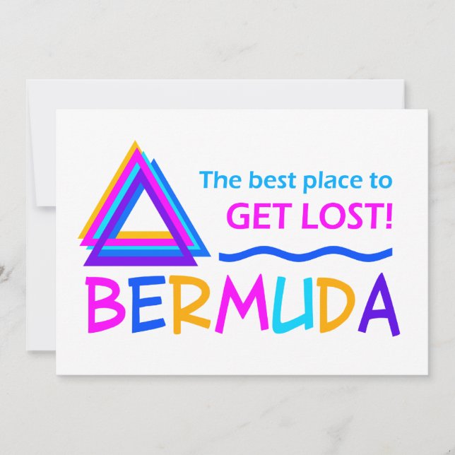 BERMUDA TRIANGLE invitation - customize (Front)