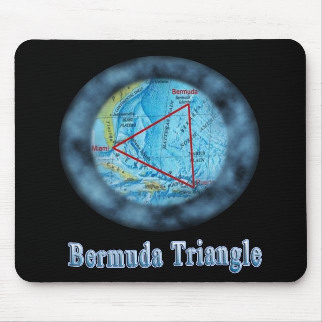 bermuda triangle mouse pad (Front)